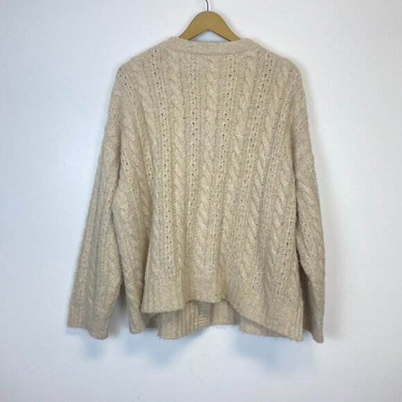 Madewell Pointelle Cable Knit Cardigan Sweater - Picture 9 of 10